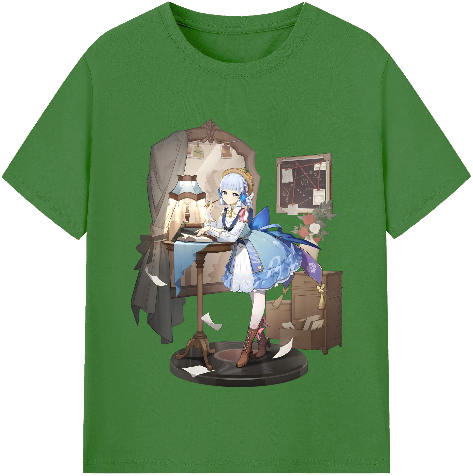 げんし神 神里綾華 神宮寺レン genshin Kamimiya Ren レディースカジュアルプリントTシャツ（綿100％）